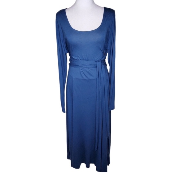 Peruvian Connection Fonteyn Indigo Wrap Dress - Picture 14 of 14